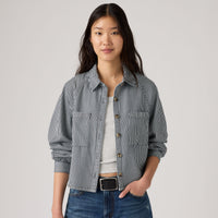 LEVI'S® WOMEN'S TINI LONG-SLEEVE UTILITY SHIRT - MULTI-COLOR