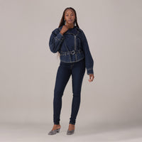 LEVI'S® WOMEN'S CURVY HIGH-RISE SUPER SKINNY  - DARK INDIGO - WORN IN