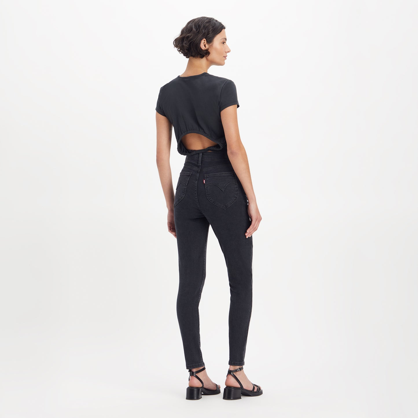 LEVI'S® WOMEN'S RETRO HIGH SKINNY JEANS - BLACK