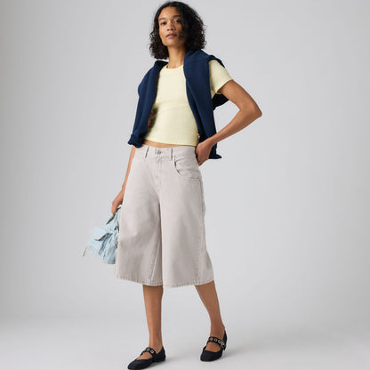 LEVI'S® WOMEN'S SUPER BAGGY JORTS - GREY