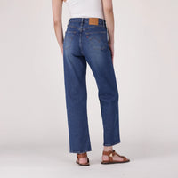 LEVI'S® WOMEN'S RIBCAGE STRAIGHT ANKLE JEANS - DARK INDIGO - WORN IN