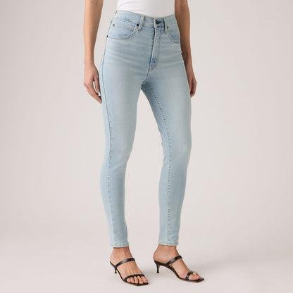 LEVI'S® WOMEN'S RETRO HIGH SKINNY JEANS - MED INDIGO - WORN IN