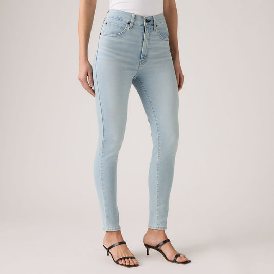 LEVI'S® WOMEN'S RETRO HIGH SKINNY JEANS - MED INDIGO - WORN IN