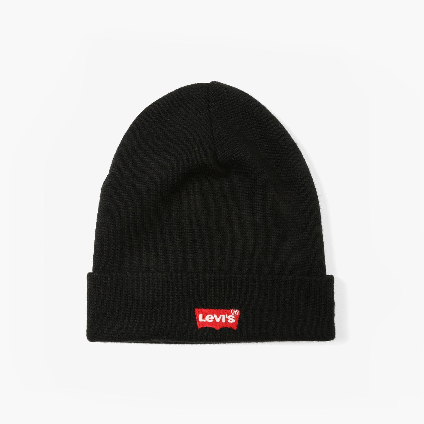 LEVI'S® MEN'S EMBROIDERED LOGO BEANIE - BLACK