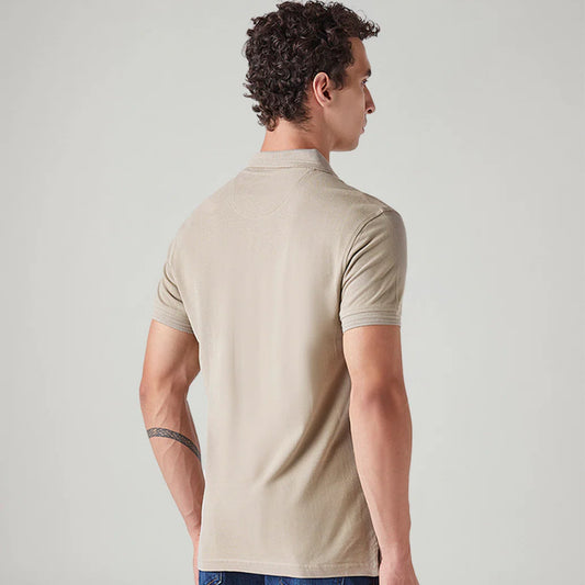 LEVI'S® MEN'S SOLID SLIM FIT COMMUTER POLO T-SHIRT - NEUTRAL