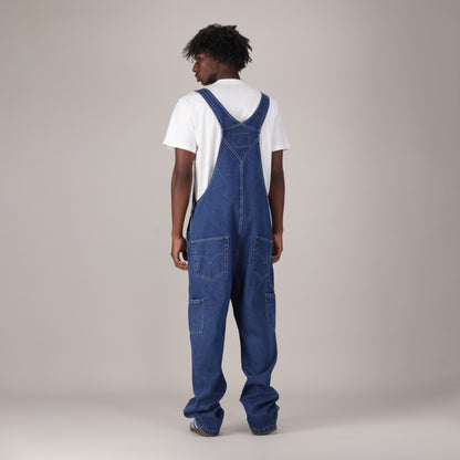 LEVI'S® MEN'S LOOSE OVERALLS - MED INDIGO - WORN IN