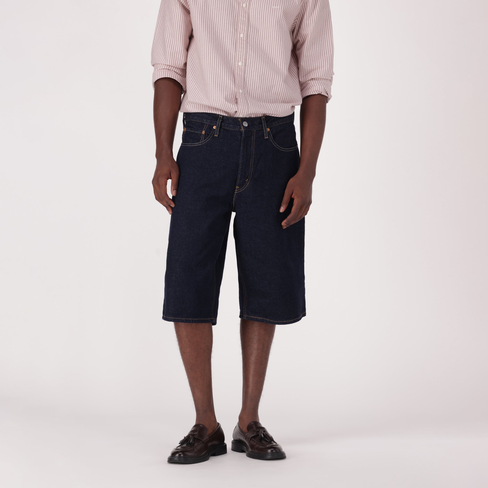 Levi's 470 Baggy Shorts RinseRuler W36 ④ a720541d419523506ca06d4ccc283a