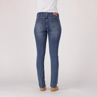 LEVI'S®CURVY STRAIGHT ZA - MED INDIGO - WORN IN