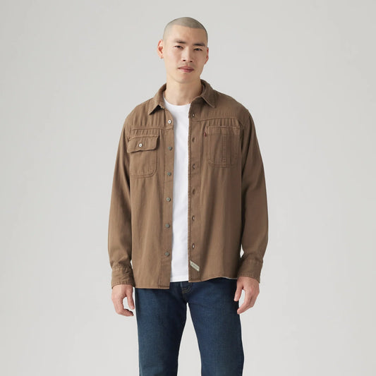 LEVI’S® MEN’S LONG-SLEEVE AUBURN WORKER SHIRT - NEUTRAL