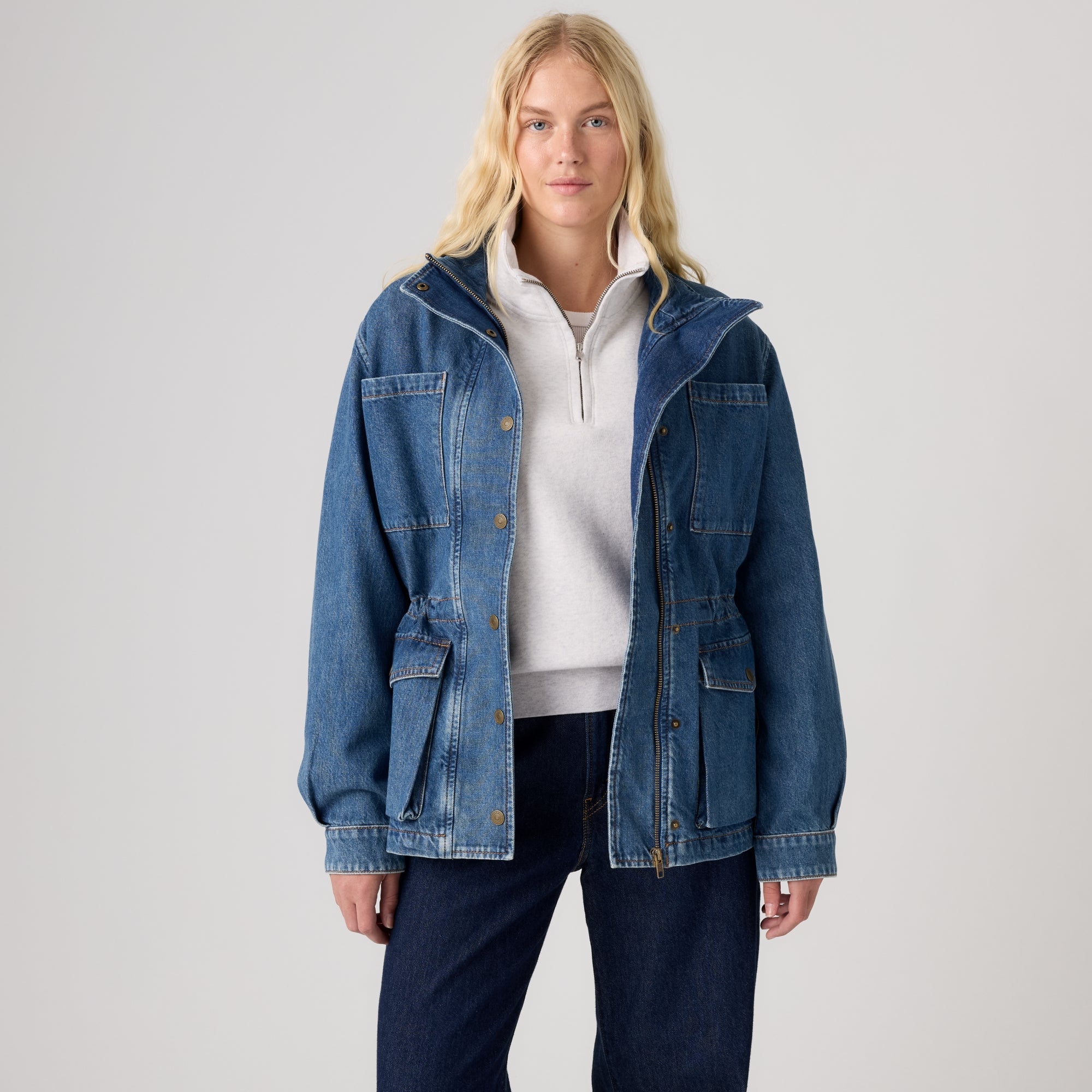 LEVI'S® WOMEN'S KARLIE UTILITY JACKET - MULTI COLOUR