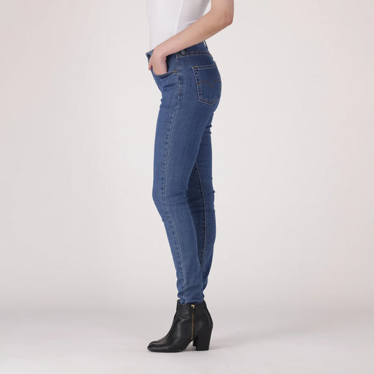 LEVI’S® WOMEN'S 721 HIGH-RISE SKINNY JEANS - MED INDIGO - FLAT FINISH