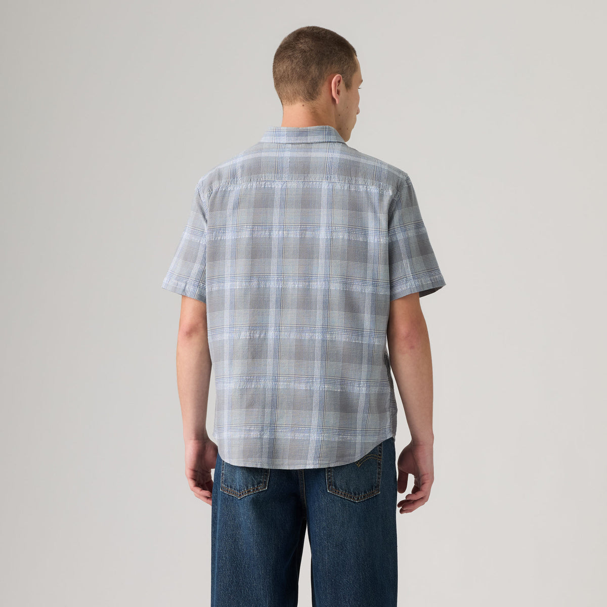 LEVI'S® MEN'S SHORT-SLEEVE AUTHENTIC BUTTON-DOWN SHIRT - BLUE