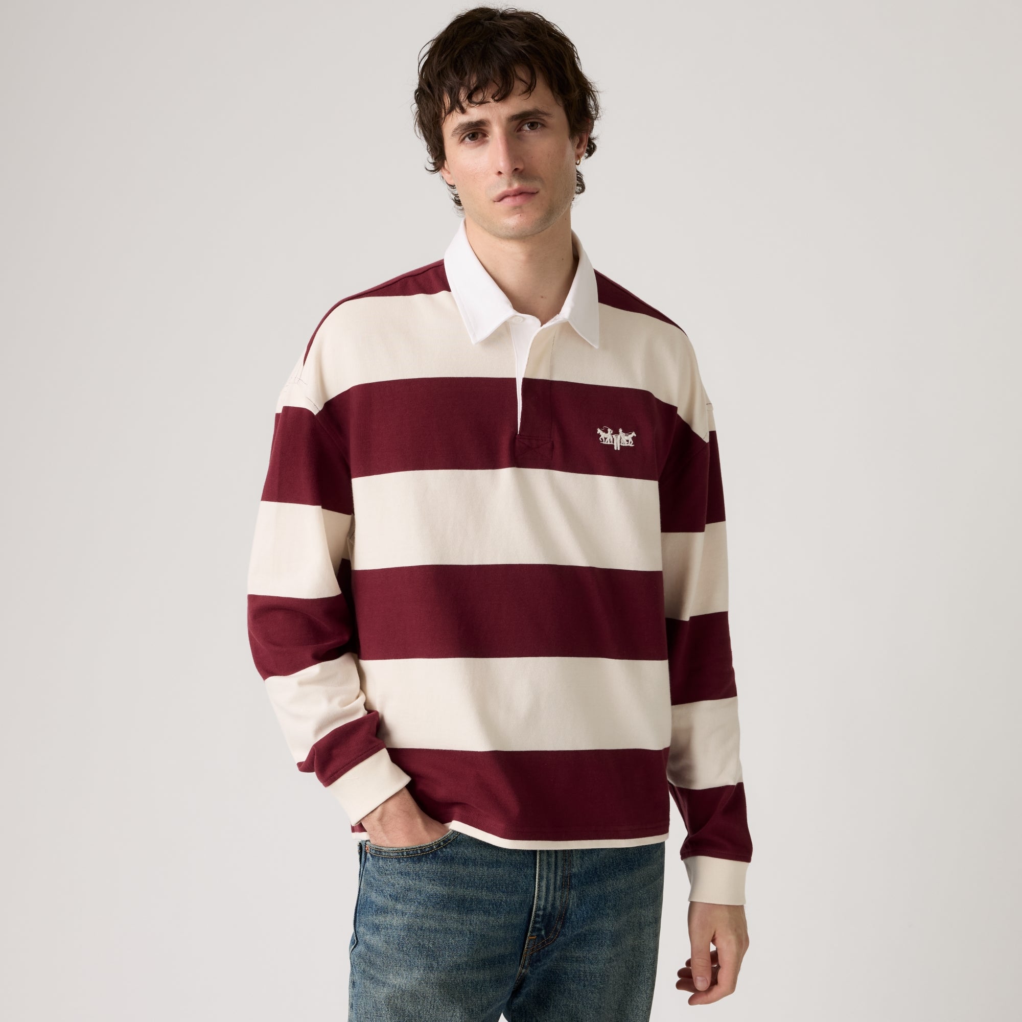 BELVET Striped Rugby Shirt 即完品 Striped Rugby Shirt – BELVET