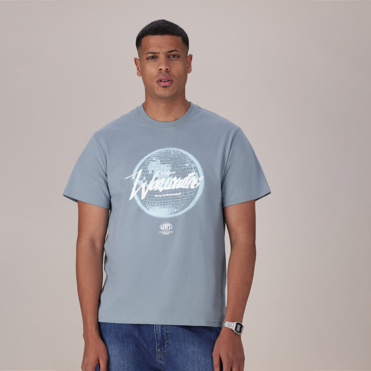 LEVI'S® MEN'S RELAXED FIT SHORT-SLEEVE GRAPHIC T-SHIRT - BLUE