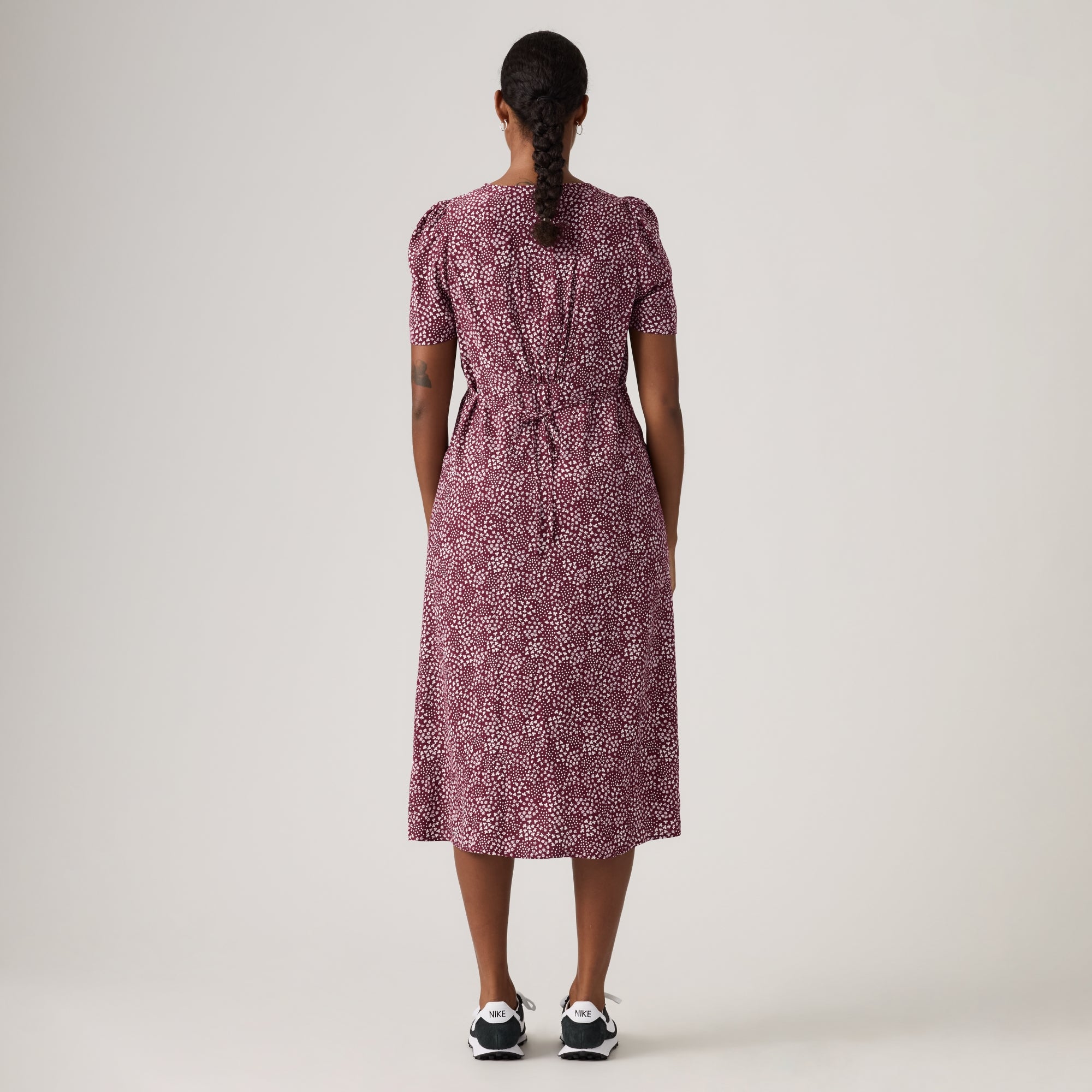 LEVI'S® WOMEN'S PAOLA SHORT-SLEEVE MIDI DRESS - MULTI COLOUR