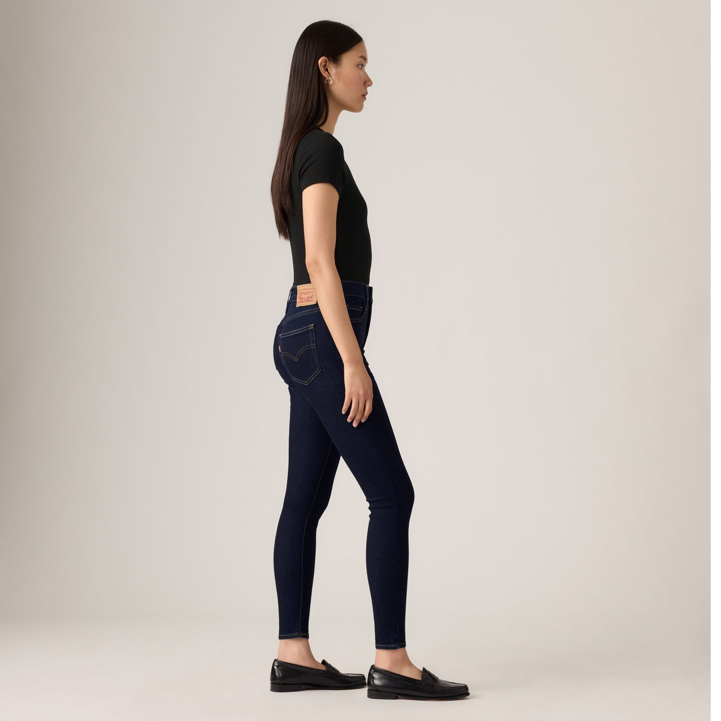 LEVI'S® WOMEN'S 720 HIGH-RISE SUPER SKINNY JEANS - DARK INDIGO FLAT FINISH