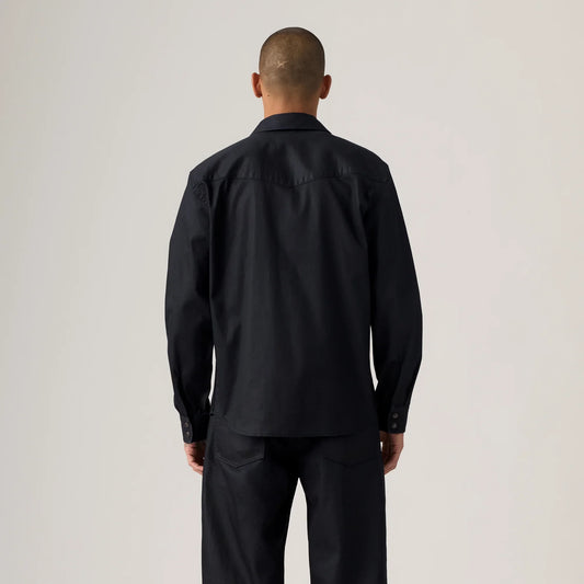 LEVI'S® MEN'S RELAXED COATED WESTERN SHIRT - BLACK