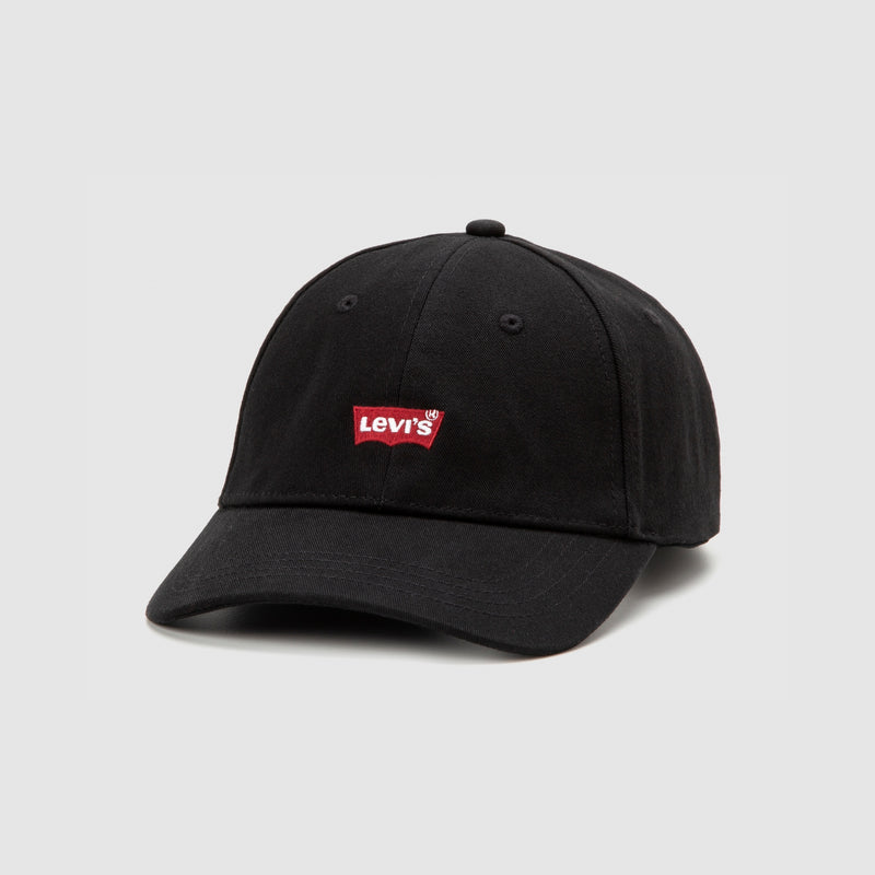 LEVI'S® FLEXFIT® HOUSEMARK LOGO CAP - BLACK