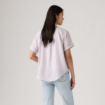 LEVI'S® WOMEN'S DARLENE SHORT-SLEEVE SHIRT - PURPLE
