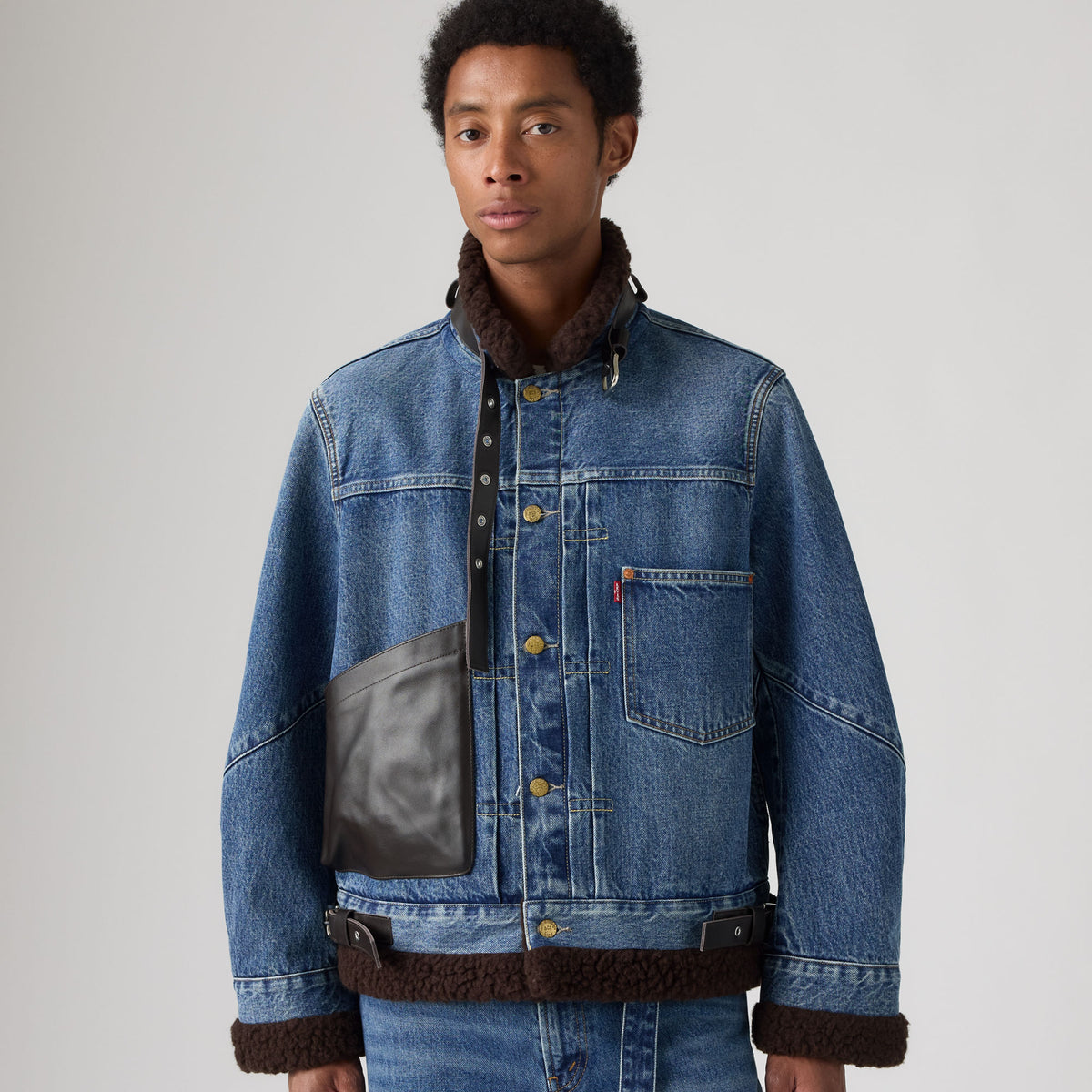 LEVI’S® X SACAI MEN'S SHERPA JACKET - VINTAGE BLUE
