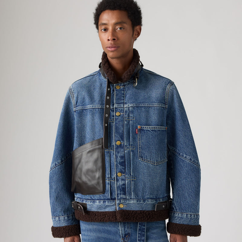 LEVI’S® X SACAI MEN'S SHERPA JACKET - VINTAGE BLUE