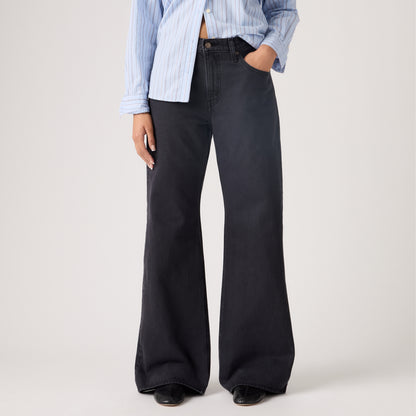 LEVI'S® WOMEN'S LOOSE BOOT JEANS - MED INDIGO - WORN IN