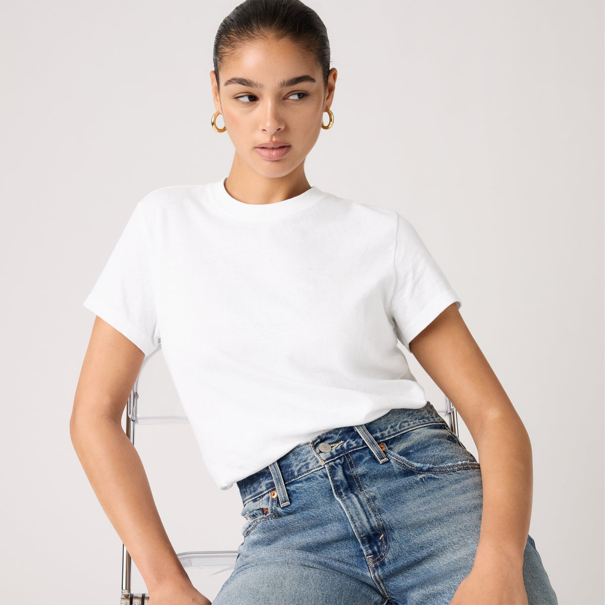 LEVI'S® WOMEN'S FAVORITE SLUB TEE - WHITE