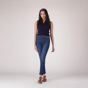 LEVI’S® WOMEN'S 721 HIGH-RISE SKINNY JEANS - MED INDIGO - WORN IN