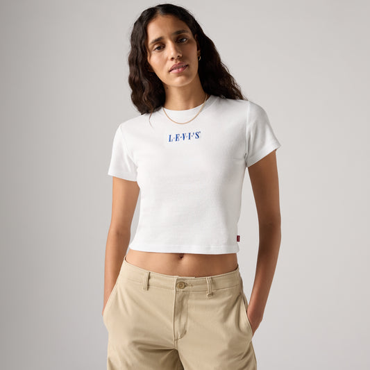 LEVI'S® WOMEN'S GRAPHIC ESSENTIAL SPORTY TEE - WHITE