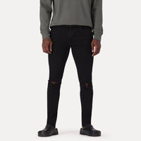 SKINNY TAPER FIT JEANS - BLACK