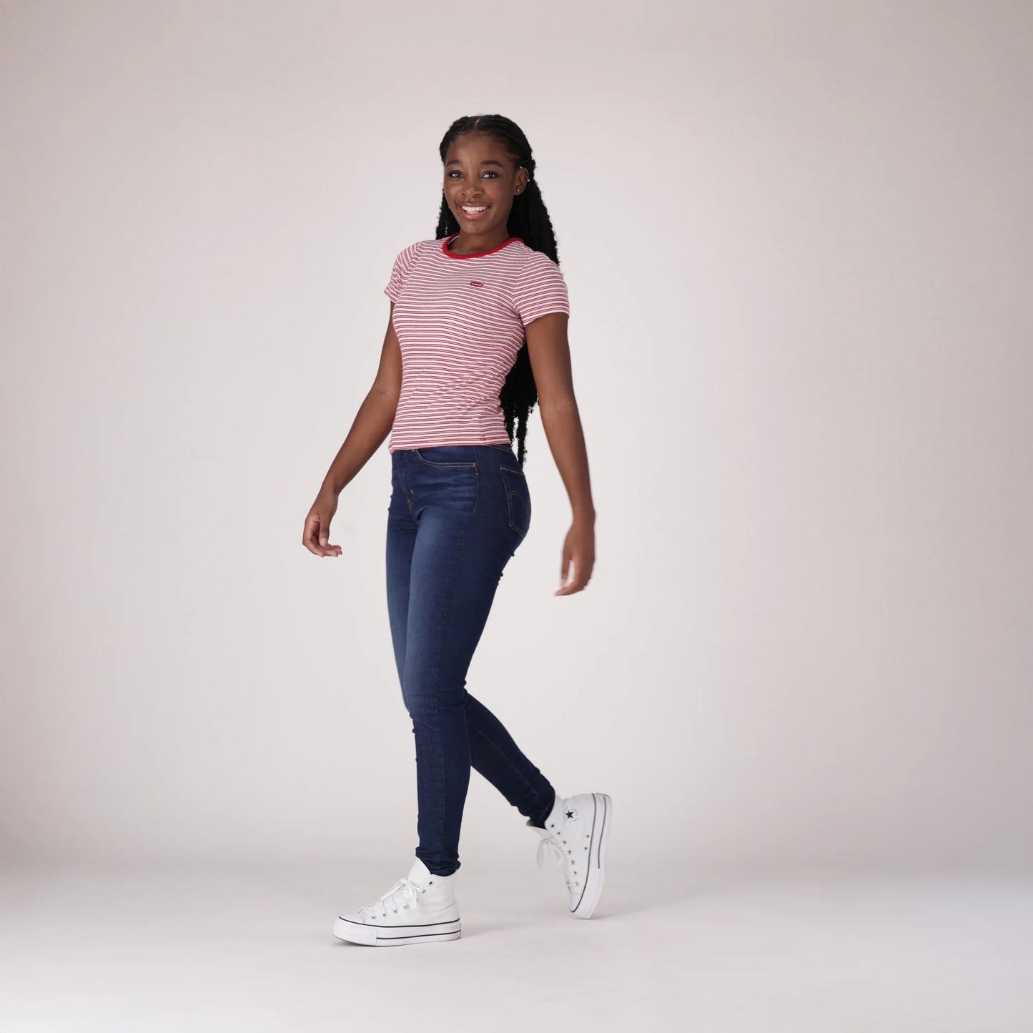 720 HIGH-RISE SUPER SKINNY JEANS - DARK INDIGO - WORN IN