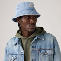 LEVI'S® MEN'S STRAUSS BUCKET HAT - LIGHT INDIGO - FLAT FINISH