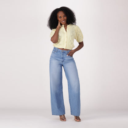 LEVI'S® WOMEN'S CINCH BAGGY JEANS - MED INDIGO - WORN IN