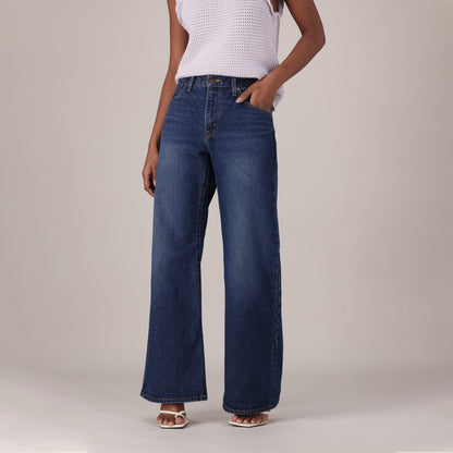 LEVI'S® WOMEN'S LOOSE BOOT JEANS - DARK INDIGO - WORN IN