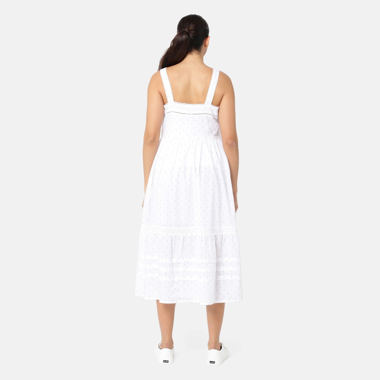 LEVI'S® WOMEN'S CICI MIDI DRESS - WHITE