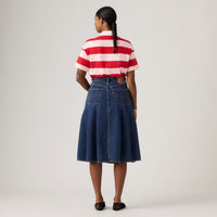 LEVI'S® WOMEN'S PLEATED MIDI SKIRT - MULTI COLOUR