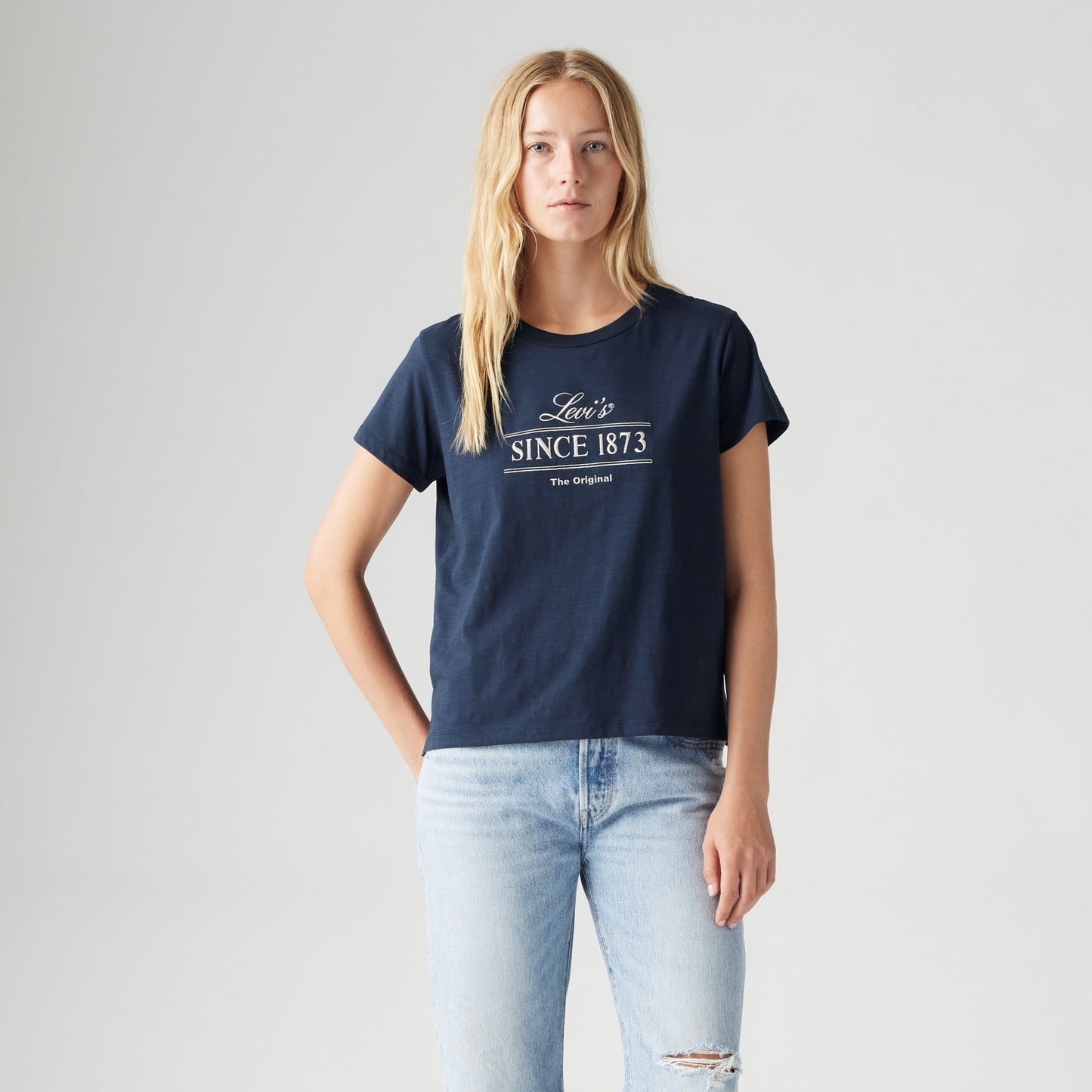 LEVI'S® WOMEN'S GRAPHIC BOXY T-SHIRT - BLUE