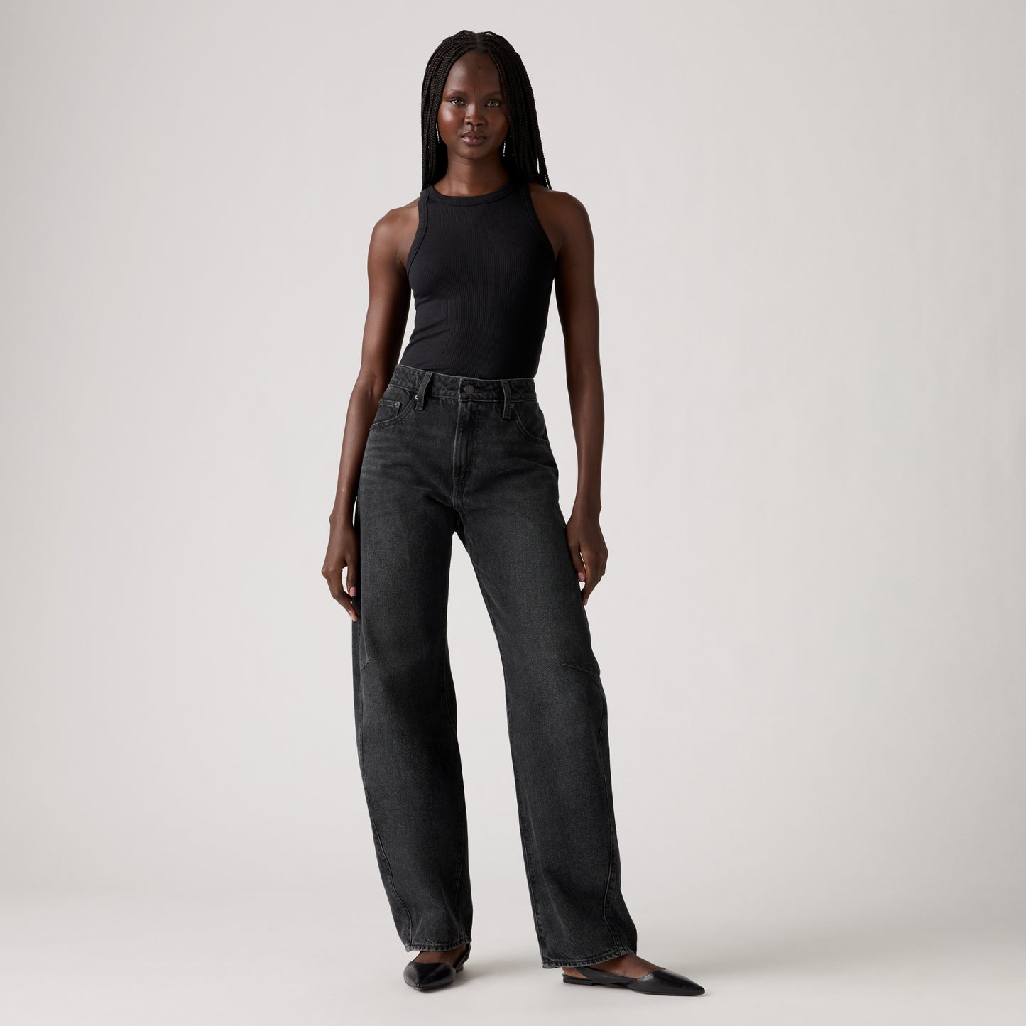 LEVI'S® WOMEN'S BAGGY DAD BARREL JEANS - BLACK