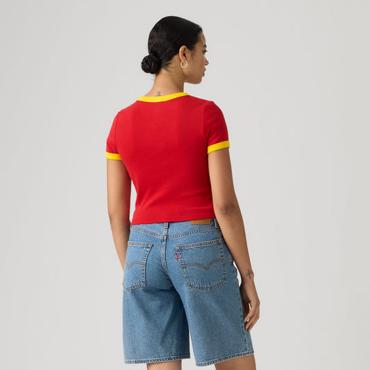 LEVI'S® SPAIN WOMEN'S RINGER TEE - MULTI COLOUR