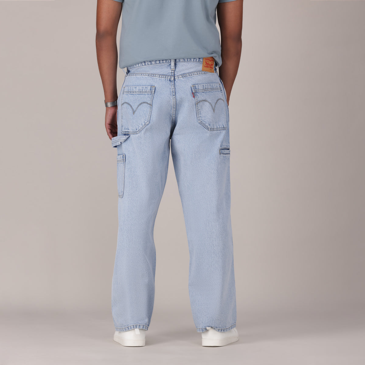 LEVI'S® MEN'S EXTRA BAGGY UTILITY - LIGHT INDIGO - WORN IN