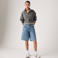 LEVI'S® WOMEN'S EVERYDAY QUARTER ZIP SWEATSHIRT - GREY