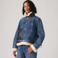 LEVI’S® X SACAI WOMEN'S SHERPA JACKET - VINTAGE BLUE