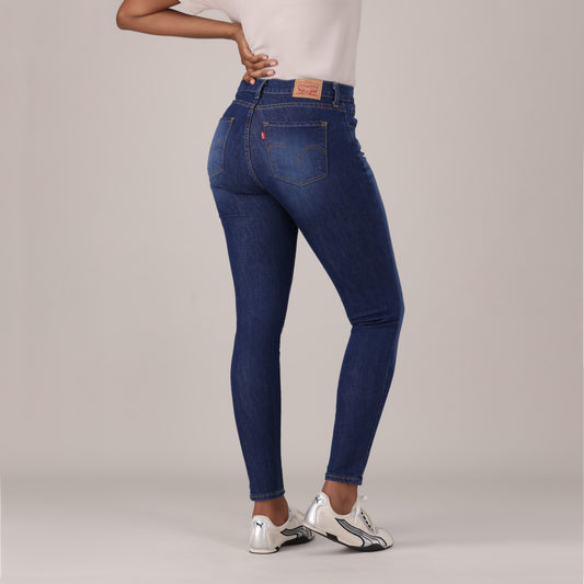 LEVI'S® WOMEN'S CURVY SKINNY  - DARK INDIGO  WORN IN