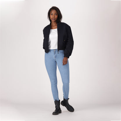 LEVI'S® WOMEN'S CURVY SKINNY  - MED INDIGO - WORN IN