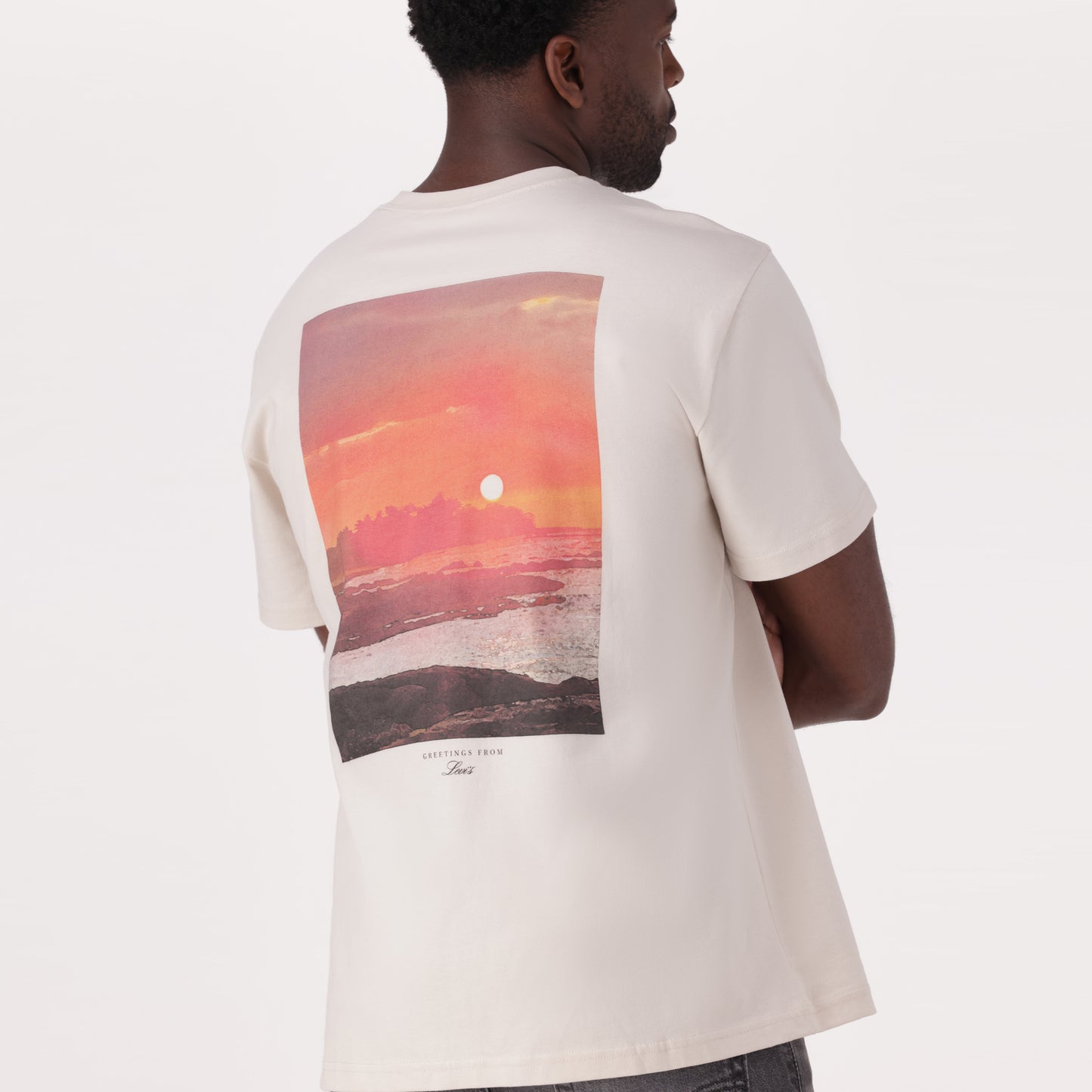 LEVI'S® MEN'S RELAXED FIT SHORT-SLEEVE GRAPHIC T-SHIRT - TAN