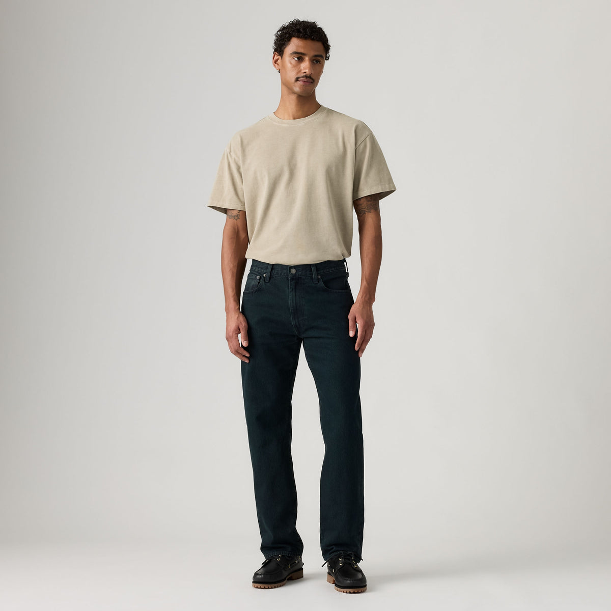 LEVI'S® MEN'S 555™ RELAXED STRAIGHT JEANS - BLUE-BLACK