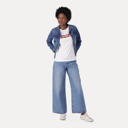 LEVI'Sยฎ WOMEN'S XL STRAIGHT - MED INDIGO - WORN IN