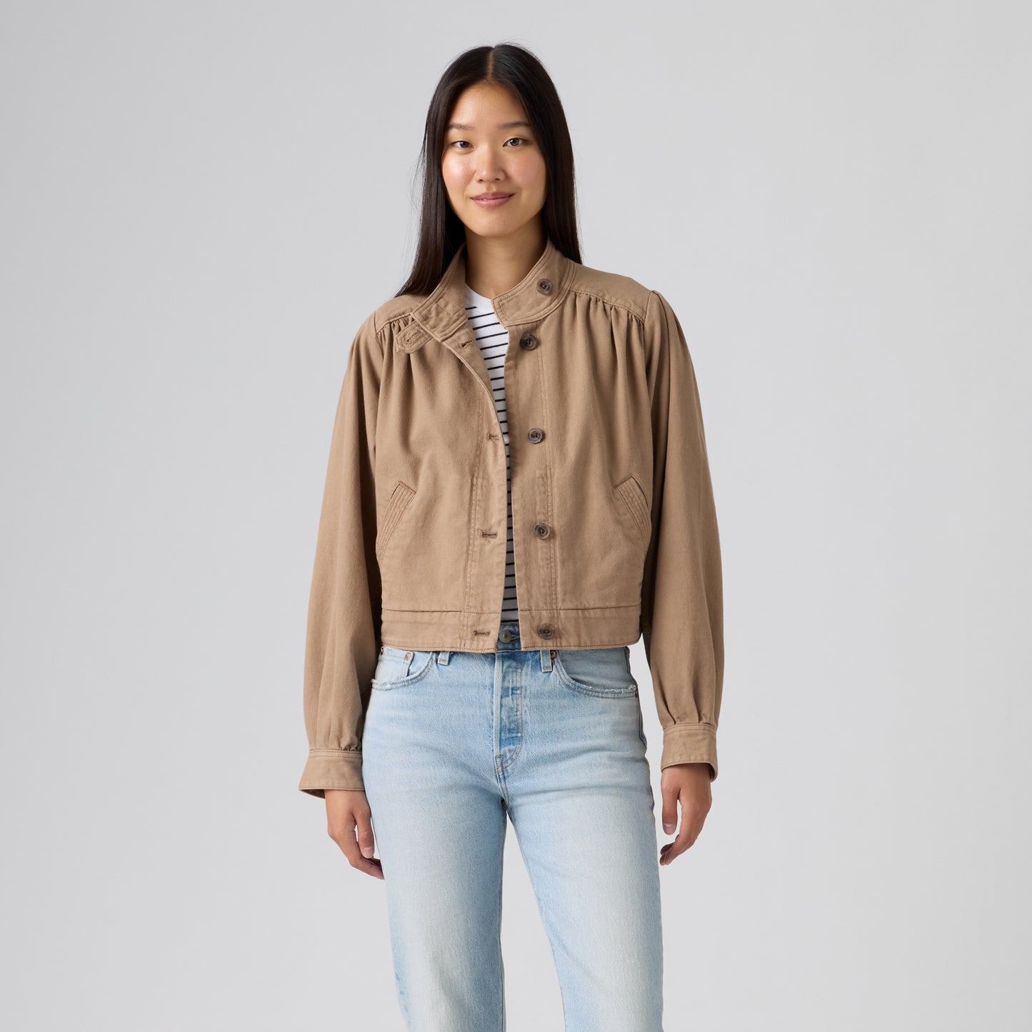 LEVI'S® WOMEN'S PARKER PRETTY SHORT COAT - MULTI COLOUR