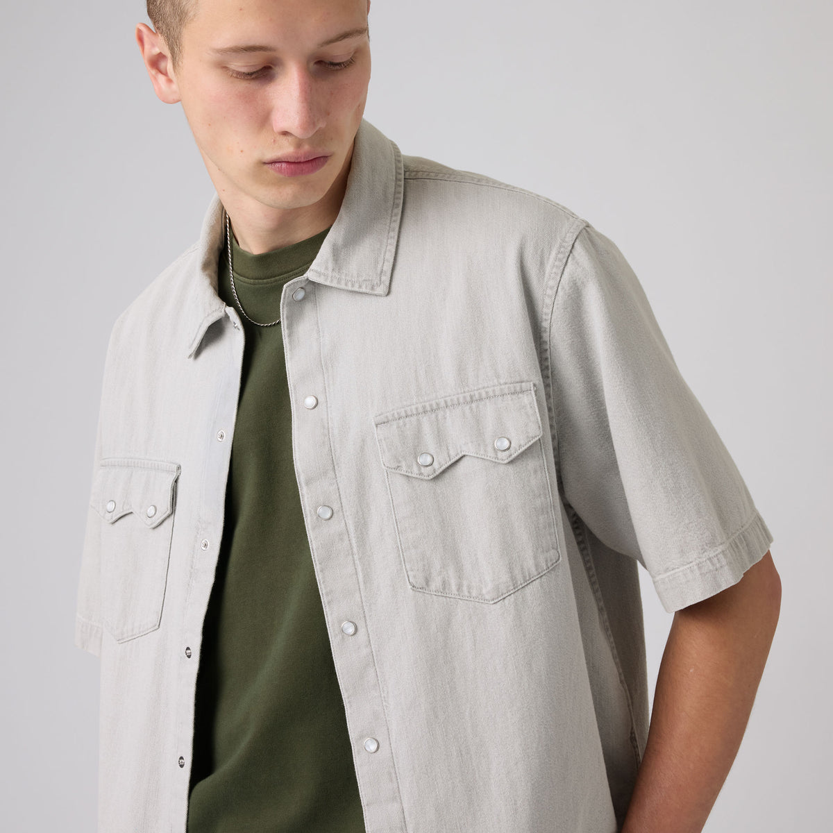 LEVI'S® MEN'S SHORT-SLEEVE BOXY WESTERN SHIRT - MULTI-COLOR