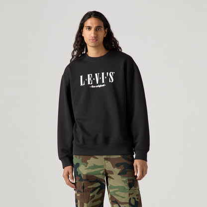 LEVI'S® MEN'S RELAXED GRAPHIC CREWNECK SWEATSHIRT - BLACK